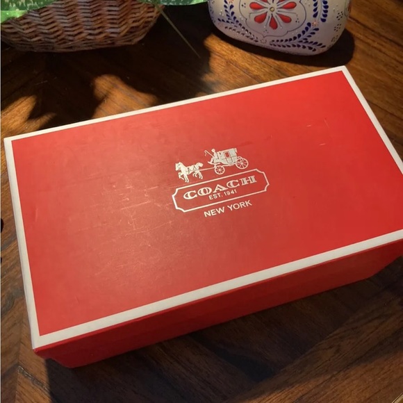 Coach Women’s Black Patent Leather Precious Q1383 A3255 Wedge Shoes Size 7M NEW! - Picture 9 of 12